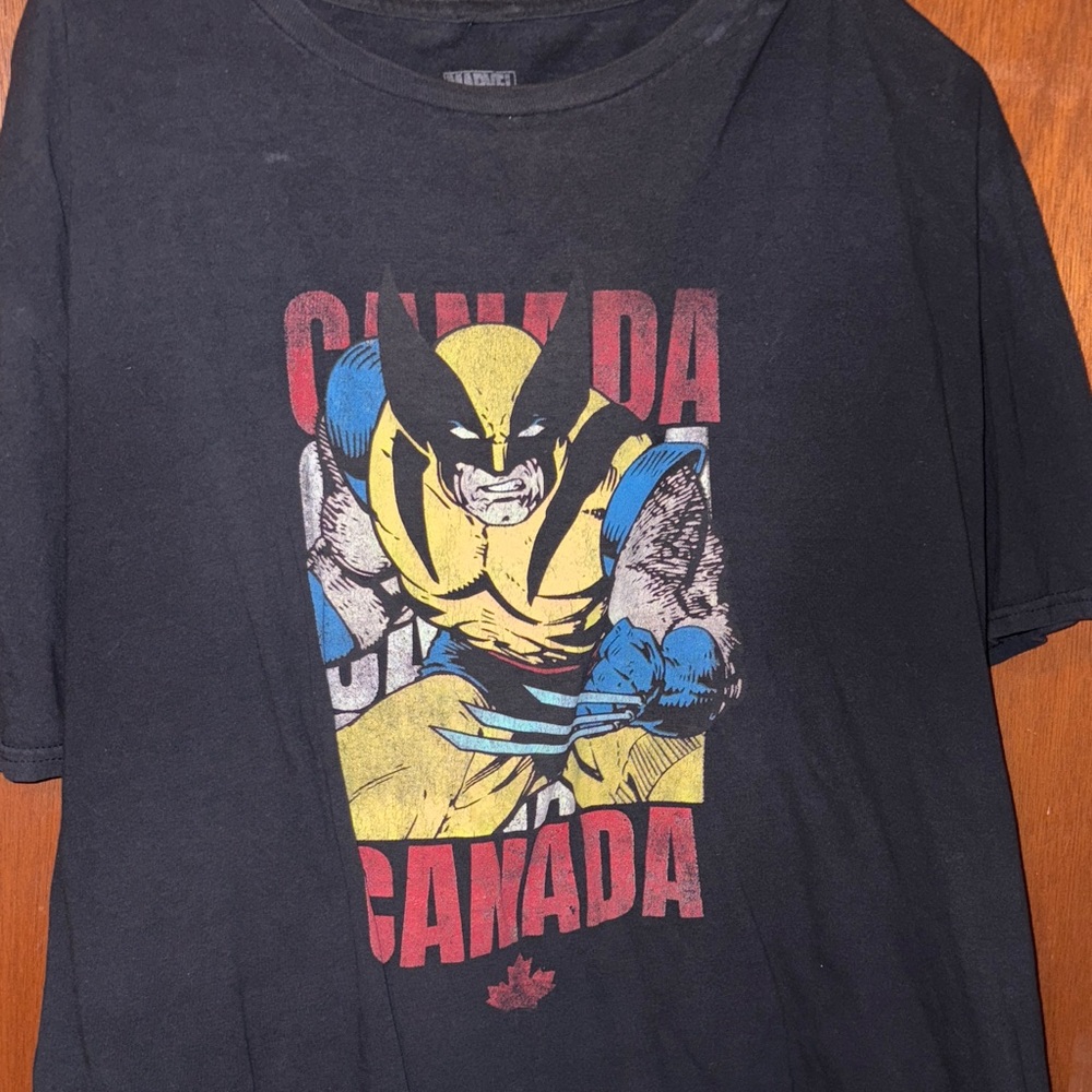 Marvel Black Wolverine Canada Graphic Tee